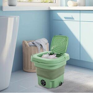 Portable Washing Machine, 2.11 Gal Foldable Mini Washer
